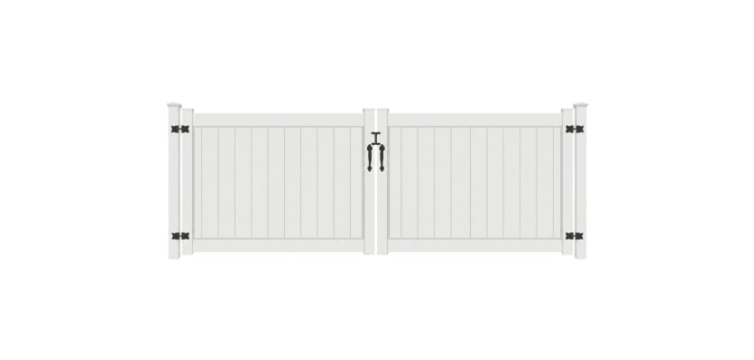 NewStead Vinyl Full Privacy Drive Gate 10' Wide x 4' High