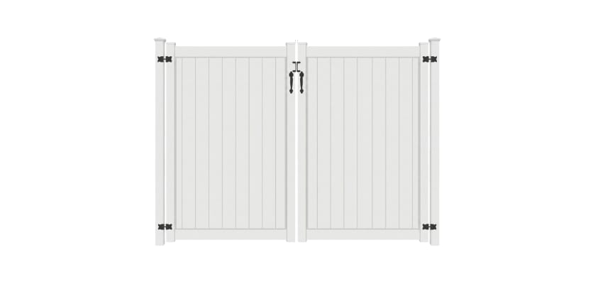 NewStead Vinyl Full Privacy Drive Gate 8' Wide x 5' High