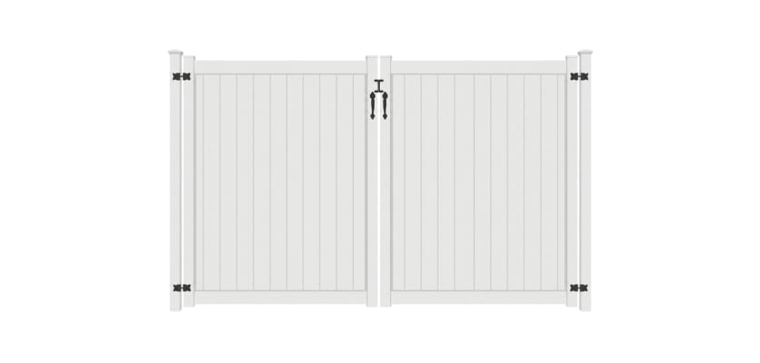 NewStead Vinyl Full Privacy Drive Gate 10' Wide x 5' High