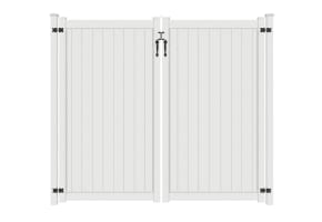NewStead Vinyl Full Privacy Drive Gate 8' Wide x 6' High