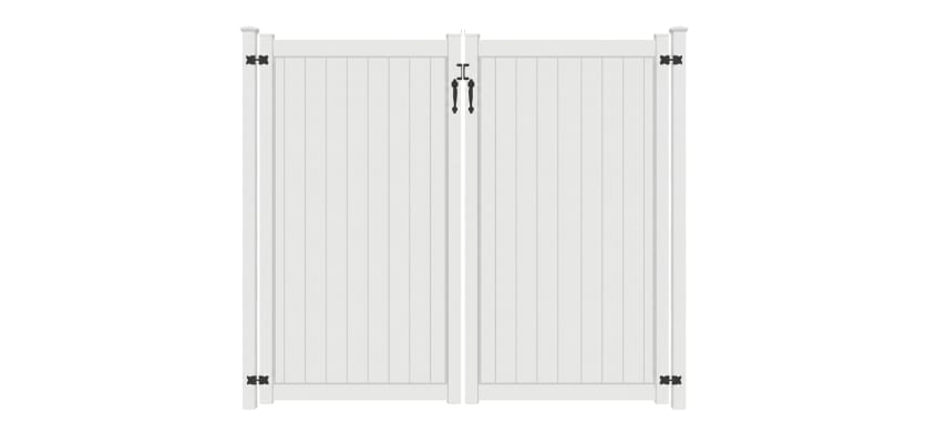 NewStead Vinyl Full Privacy Drive Gate 8' Wide x 6' High