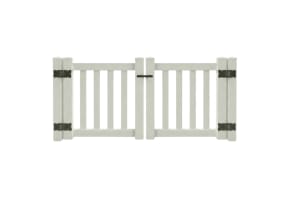 NewStead Vinyl Closed Picket Drive Gate 6' Wide x 4' High