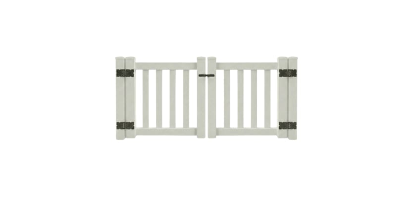 NewStead Vinyl Closed Picket Drive Gate 6' Wide x 4' High