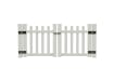 NewStead Vinyl Picket Fence Drive Gate 6' Wide x 4' High