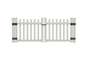 NewStead Vinyl Picket Fence Drive Gate 8' Wide x 4' High