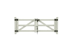 NewStead Vinyl 3 Rail Ranch Drive Gate 8' Wide x 4' High