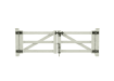 NewStead Vinyl 3 Rail Ranch Drive Gate 8' Wide x 4' High