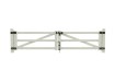 NewStead Vinyl 3 Rail Ranch Drive Gate 10' Wide x 4' High