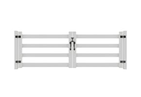 NewStead Vinyl 4 Rail Ranch Drive Gate 12' Wide x 5' High