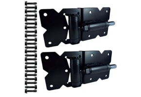 NewStead Black Self Closing Hinge Pair for Vinyl Gates