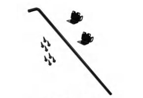 NewStead Black Cane Bolt for Vinyl Gates