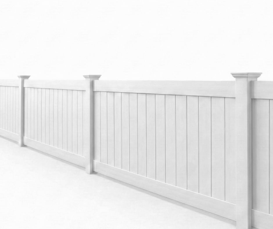 Vinyl Full Privacy Fence 5' Panel Kit