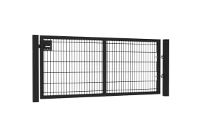 8' Wide x 4' High Twin Wire Mesh Walk Gate Kit