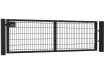 8' Wide x 4' HIgh Twin Wire Mesh Walk Gate Kit with Lock Kit - Black
