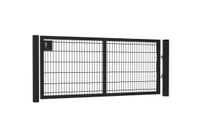 8' Wide x 4' High Twin Wire Mesh Walk Gate Kit