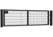 8' Wide x 4' HIgh Twin Wire Mesh Walk Gate Kit with Digital Lock - Black
