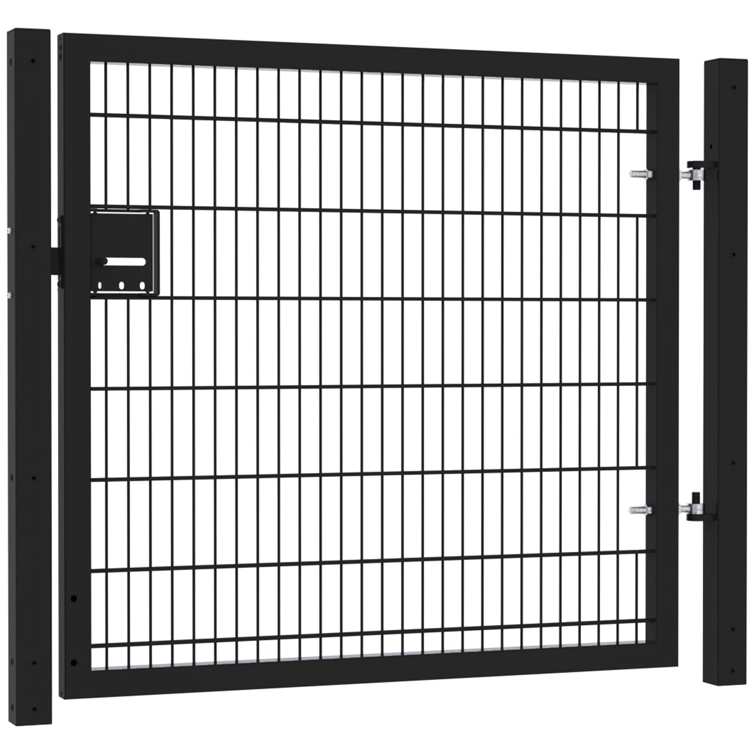 Walk Gate 3' Wide x 5' High Twin Wire Mesh Walk Gate Kit for Secure Access ...