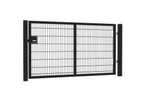 8' Wide x 5' High Twin Wire Mesh Walk Gate Kit