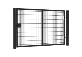 8' Wide x 6' High Twin Wire Mesh Walk Gate Kit