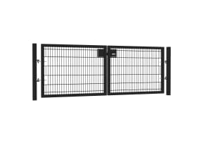  7' Wide x 4' High Twin Wire Mesh Drive Gate Kit