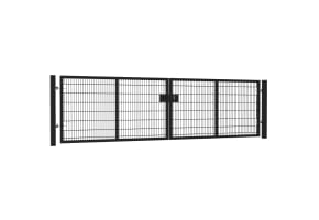  16' Wide x 5' High Twin Wire Mesh Drive Gate Kit 
