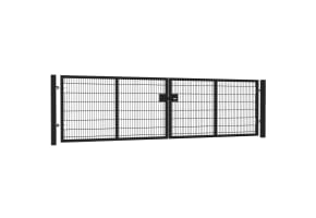  16' Wide x 5' High Twin Wire Mesh Drive Gate Kit 