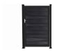 Embossed Ebony Black Aluminum Gate