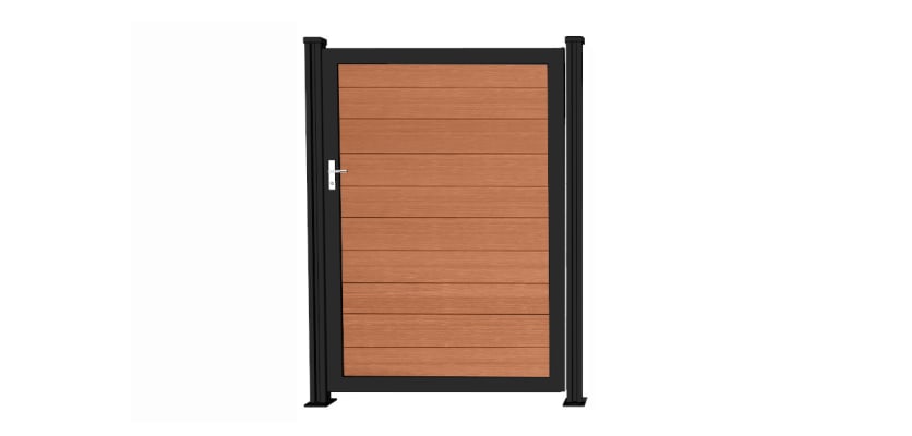 Wood Grain Teak Gate