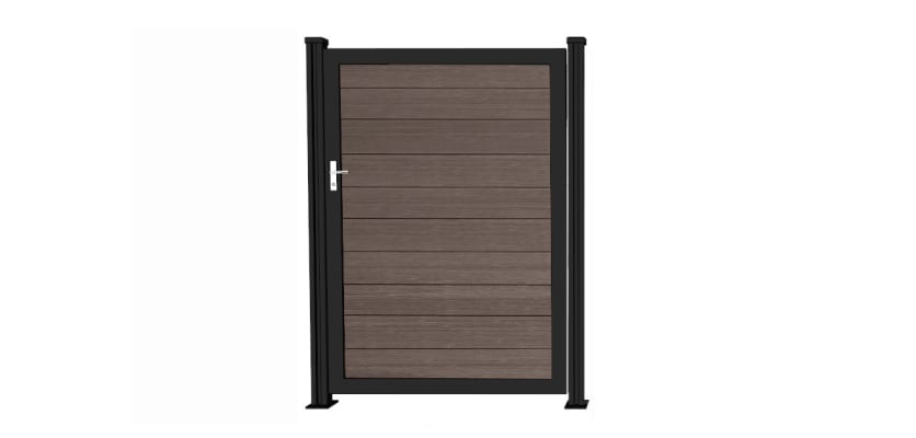 Wood Grain Walnut Gate