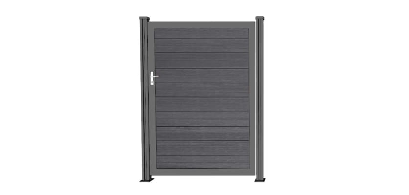 Anthracite gray walk gate