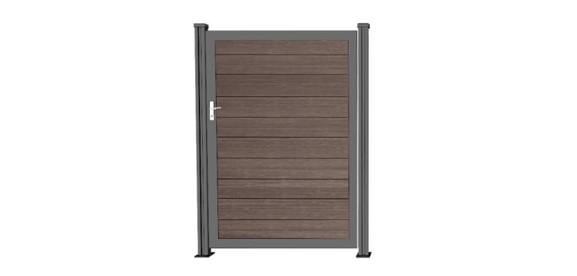 Wood grain antique walk gate