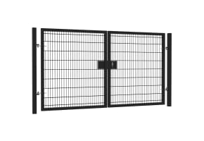 16' Wide x 6' High Twin Wire Mesh Drive Gate Kit 