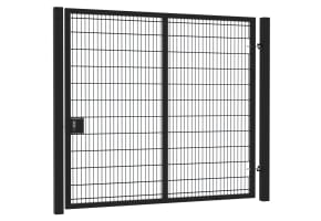 8' Wide x 8' High Twin Wire Mesh Walk Gate Kit
