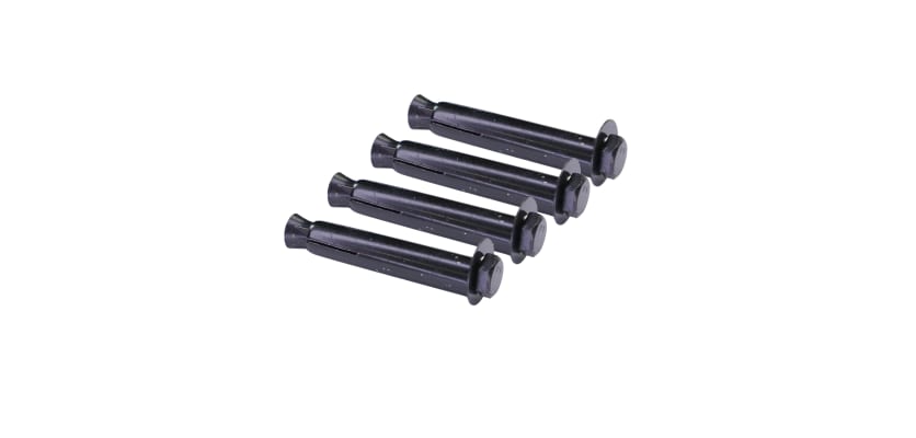 4 black fixing bolts