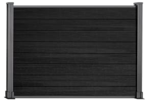 NewStead Wood Grain Ebony Black Wood Plastic Composite Fencing