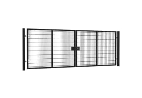 16' Wide x 7' High Twin Wire Mesh Drive Gate Kit