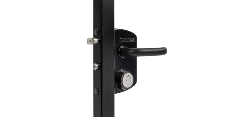 Locinox US Mortise Cylinder Gate Lock LUKY50J5LGMAB - Black