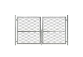 Chain Link Residential Drive Gate (Leaf Pair) 72" Tall x 96" Wide