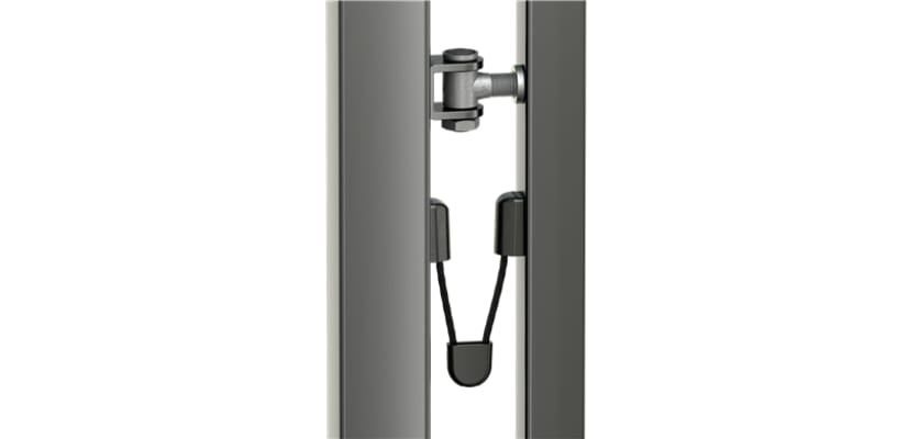 The Locinox B-Safe Stainless Steel Safety Cable attached to a Gate