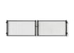 Black Chain Link Commercial Drive Gate (Leaf Pair) 84" Tall x 144" Wide