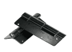 Heavy-duty black universal gate flat hinge 5-3/4 inch steel construction