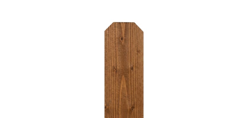 8 ft medium brown stained cedar dog ear wood fence picket board for privacy fence installation