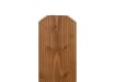 8 ft medium brown stained cedar dog ear wood fence picket board for privacy fence installation