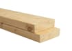 Natural Japonica cedar dimensional lumber boards stacked – light unfinished timber beams for fencing rails, framing and outdoor construction