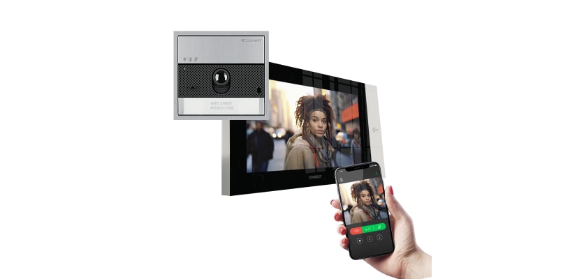 Comelit KVU8571 - 1-Way IP Video Intercom Kit with 7" Touchscreen Monitor