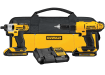DeWalt 20V MAX cordless drill and impact driver combo kit – yellow and black power tools with batteries, charger, and contractor bag product set