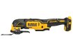 DeWalt 20V MAX brushless oscillating multi-tool – yellow and black cordless multi-tool side profile product view