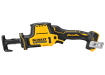 DeWalt 20V MAX brushless cordless reciprocating saw – yellow and black compact one-handed saw side product view
