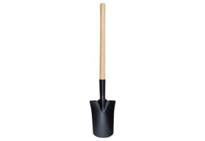 16" Drain Spade With Long Wood Handle