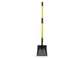 Square Point Shovel With Long Fiberglass Handle